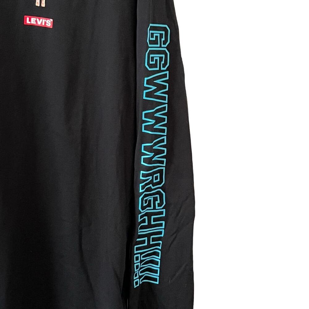 LEVI'S X STAR WARS NWT Crew Neck Black Long Sleeve Graphic T-Shirt Sz L - Picture 4 of 9